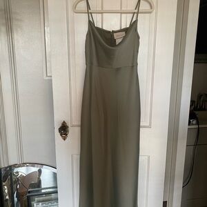 BHLDN cowl neck midi dresss